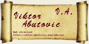 Viktor Abutović vizit kartica